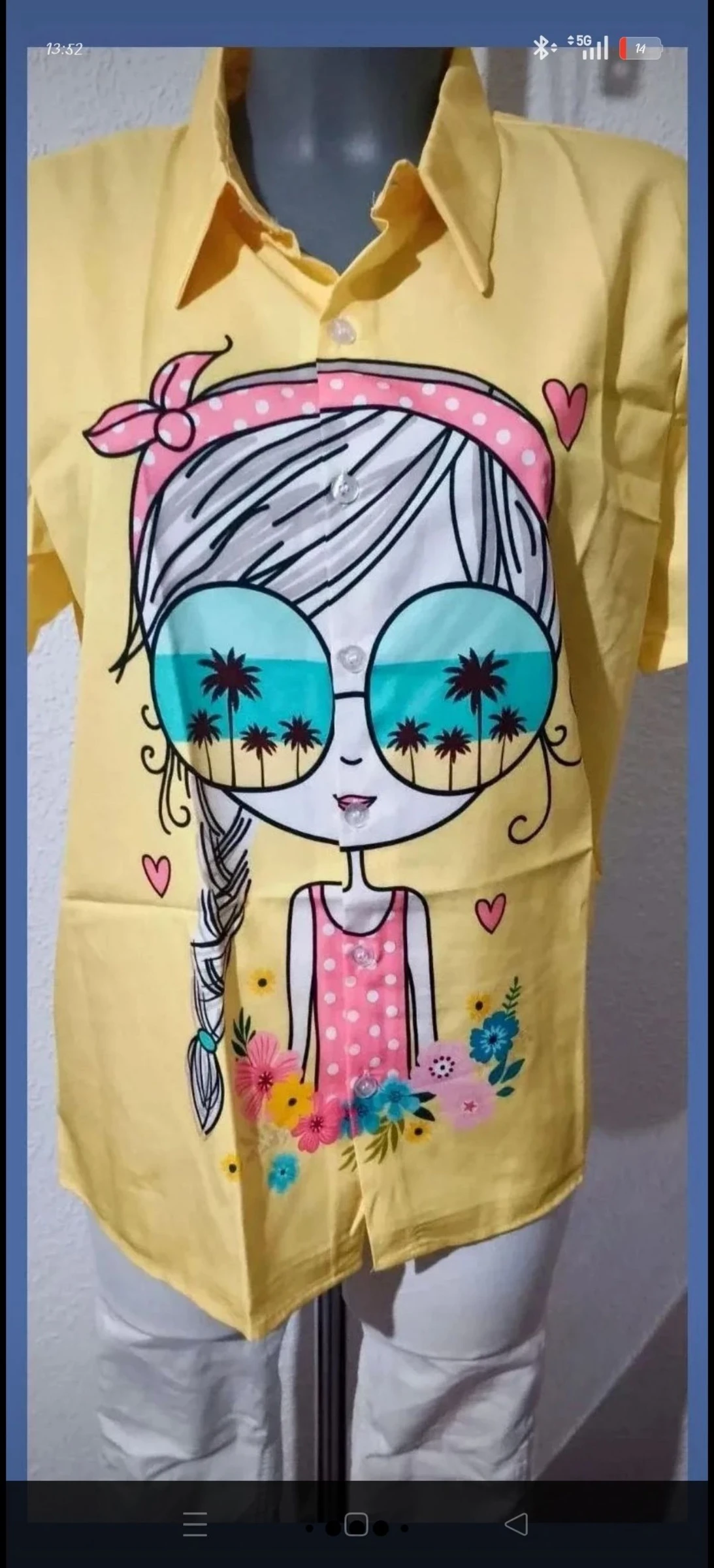 Vintage shirt with fun print – photo 5